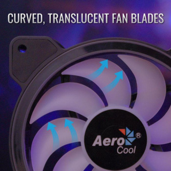 Вентилятор Aerocool Saturn 12F 120x120mm 4-pin (Molex)20dB 140gr LED Ret от магазина РЭССИ