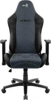 Кресло игровое Aerocool KNIGHT FUZE DUSK Steel Blue черный/синий сиденье черный/синий эко.кожа/ткань крестов. от магазина РЭССИ