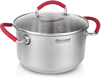 Кастрюля Rondell Sorge RDS-1219 2.1л. d=18см (с крышкой) стальной от магазина РЭССИ