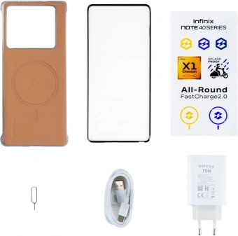 Смартфон Infinix X6853 Note 40 256Gb 8Gb золотой моноблок 3G 4G 2Sim 6.78" 1080x2436 Android 14 108Mpix 802.11 a/b/g/n/ac NFC GPS GSM900/1800 GSM1900 TouchSc Protect FM от магазина РЭССИ