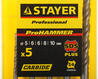 Набор буров Stayer 2930-H5 по бетону (5пред.) для дрелей/перфораторов от магазина РЭССИ