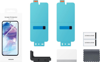 Защитная пленка для экрана Samsung прозрачный для Samsung Galaxy A55 прозрачная 2шт. (EF-UA556CTEGRU) от магазина РЭССИ