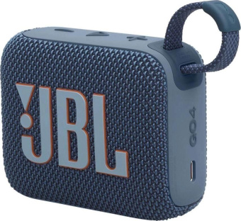 Колонка порт. JBL GO 4 синий 4.2W 1.0 BT 850mAh (JBLGO4BLU) от магазина РЭССИ