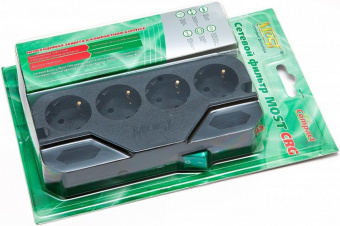 Сетевой фильтр Most CRG 5м (6 розеток) черный (коробка) от магазина РЭССИ