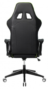 Кресло игровое Zombie VIKING 4 AERO черный/салатовый текстиль/эко.кожа с подголов. крестов. пластик от магазина РЭССИ