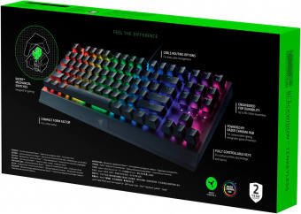 Клавиатура Razer BlackWidow V3 TKL механическая черный/черный USB Multimedia for gamer LED (RZ03-03490700-R3R1) от магазина РЭССИ