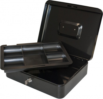 Ящик для денег Silwerhof 90x300x240 черный сталь 1.66кг от магазина РЭССИ