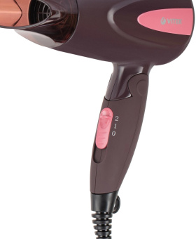 Фен Vitek VT-2261 1300Вт коричневый от магазина РЭССИ