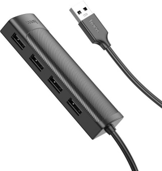 Разветвитель USB Hoco HB41 1.2 4порт. черный от магазина РЭССИ