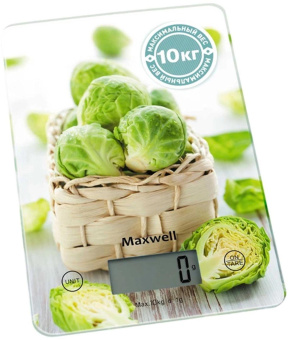 Весы кухонные электронные Maxwell Nature MW-1452 макс.вес:5кг рисунок от магазина РЭССИ