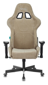 Кресло игровое Zombie VIKING KNIGHT Fabric песочный Light-21 с подголов. крестов. металл от магазина РЭССИ