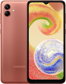 Смартфон Samsung SM-A045F Galaxy A04 64Gb 4Gb медный моноблок 3G 4G 2Sim 6.5" 720x1600 Android 12 50Mpix 802.11 a/b/g/n/ac GPS GSM900/1800 GSM1900 TouchSc microSD max1024Gb от магазина РЭССИ