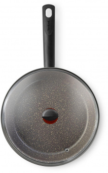 Сотейник Tefal Natural Cook 04211224 d=24см (с крышкой) серый (9100046099) от магазина РЭССИ