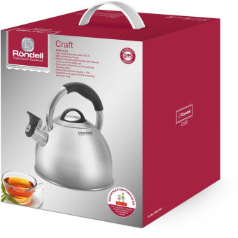 Чайник металлический Rondell Craft RDS-1951 2.5л. стальной от магазина РЭССИ