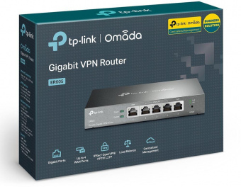 Межсетевой экран TP-Link SafeStream ER605 10/100/1000BASE-TX черный от магазина РЭССИ
