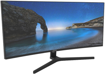 Монитор SunWind 34" SM-34QV401 черный VA LED 6ms 21:9 HDMI матовая 300cd 178гр/178гр 3440x1440 165Hz G-Sync DP WQ 5.6кг от магазина РЭССИ