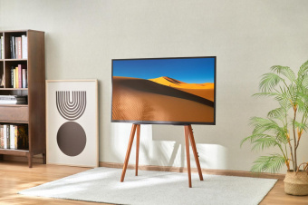 Подставка для телевизора Cactus CS-ST3644BKWN черный/орех 43"-65" макс.40кг напольный от магазина РЭССИ