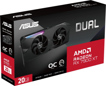 Видеокарта Asus PCI-E 4.0 DUAL-RX7900XT-O20G AMD Radeon RX 7900XT 20Gb 320bit GDDR6 2175/20000 HDMIx1 DPx3 HDCP Ret от магазина РЭССИ