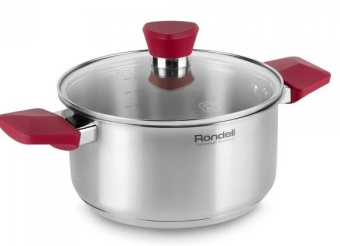 Набор посуды 8 предм. (кастрюли с/кр 18/20/24 см, ковш с/кр 16 см) Strike Rondell RDS-818 от магазина РЭССИ