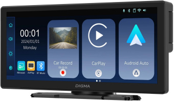 Автомобильный монитор Digma Smart Play 1000С, BT, Wi-Fi, CarPlay, Android auto 8.9" 600x1024 от магазина РЭССИ