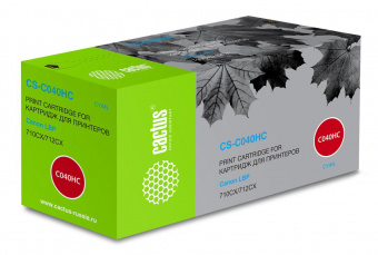 Картридж лазерный Cactus CS-C040HC 040 H C голубой (10000стр.) для Canon LBP 710CX/712CX I-Sensys от магазина РЭССИ