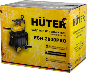 Садовый измельчитель Huter ESH-2800PRO 2800Вт 4600об/мин от магазина РЭССИ