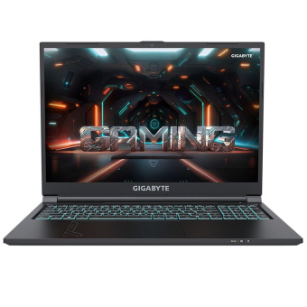 Ноутбук Gigabyte G6 Core i7 13620H 16Gb SSD512Gb NVIDIA GeForce RTX4060 8Gb 16" IPS FHD+ (1920x1200) FreeDOS black WiFi BT Cam (KF-H3KZ853KD) от магазина РЭССИ