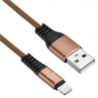 Кабель Digma LIGHT-0.15M-BR USB (m)-Lightning (m) 0.15м коричневый от магазина РЭССИ