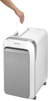 Шредер Fellowes PowerShred LX221 белый (секр.P-5) перекрестный 20лист. 30лтр. скрепки скобы пл.карты от магазина РЭССИ