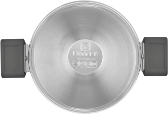 Кастрюля Rondell Quadro RDS-1596 3.1л. d=20см (с крышкой) стальной от магазина РЭССИ