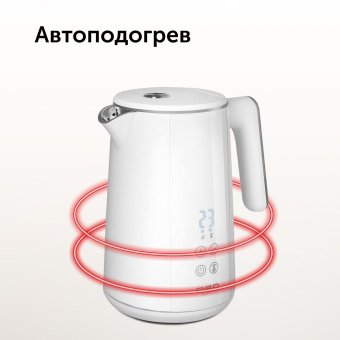 Чайник электрический Red Solution RK-M112D 1.5л. 2200Вт белый корпус: металл/пластик от магазина РЭССИ