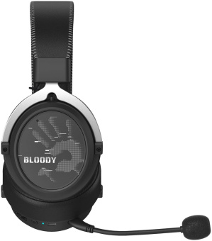 Наушники с микрофоном A4Tech Bloody MR590 Sports черный 1.5м мониторные BT/Radio/3.5mm оголовье (MR590 + WIRED/SPORT BLACK) от магазина РЭССИ