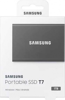 Накопитель SSD Samsung USB-C 1Tb MU-PC1T0T/WW T7 1.8" черный от магазина РЭССИ