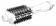 Картинка Фен-щетка Rowenta CF6130F0 800Вт белый/серебристый от магазина РЭССИ Фен-щетка Rowenta CF6130F0 800Вт белый/серебристый от магазина РЭССИ