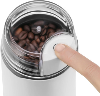 Кофемолка Maxwell MW-1703 200Вт сист.помол.:ротац.нож вместим.:45гр белый от магазина РЭССИ