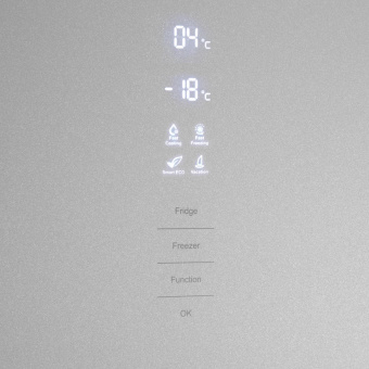 Холодильник Maunfeld MFF185NFS 2-хкамерн. серый от магазина РЭССИ