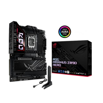 Материнская плата Asus ROG MAXIMUS Z890 HERO Soc-1851 Intel Z890 4xDDR5 ATX AC`97 8ch(7.1) 5Gigabit + 2.5Gigabit Ethernet RAID+HDMI от магазина РЭССИ