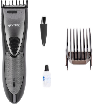 Машинка для стрижки Vitek VT-2567 графитовый 4.8Вт (насадок в компл:2шт) от магазина РЭССИ