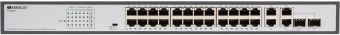 Коммутатор Origo OS2228P/370W OS2228P/370W/A1A (L2) 28x1Гбит/с 2xКомбо(1000BASE-T/SFP) 2SFP 24PoE+ 370W неуправляемый от магазина РЭССИ