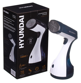 Отпариватель ручной Hyundai H-HS02834 1650Вт белый/синий от магазина РЭССИ