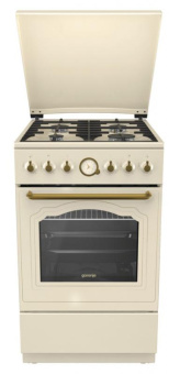 Плита Газовая Gorenje GI52CLI бежевый (металлическая крышка) реш.чугун от магазина РЭССИ