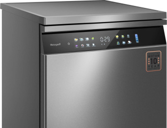 Посудомоечная машина Weissgauff DW 6138 Touch Inverter Autoopen серебристый (полноразмерная) инвертер от магазина РЭССИ