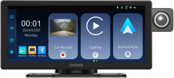 Автомобильный монитор Digma Smart Play 1000С, BT, Wi-Fi, CarPlay, Android auto 8.9" 600x1024 от магазина РЭССИ