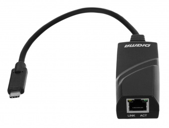 Сетевой адаптер Gigabit Ethernet Digma D-USBC-LAN1000 USB Type-C (упак.:1шт) от магазина РЭССИ