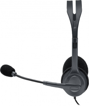 Наушники с микрофоном Logitech H111 серый 2.35м накладные оголовье (981-000593) от магазина РЭССИ