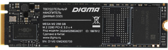 Накопитель SSD Digma PCI-E 3.0 x4 256Gb DGSM3256GM23T MEGA M2 M.2 2280 от магазина РЭССИ