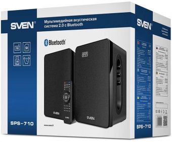 Колонки Sven АС SPS-710 2.0 черный 40Вт BT от магазина РЭССИ