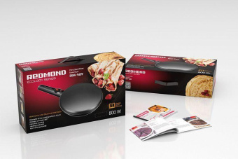 Блинница Redmond RSM-1409 800Вт черный от магазина РЭССИ