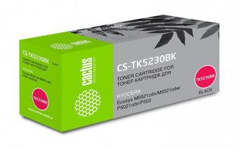 Картридж лазерный Cactus CS-TK5230BK TK-5230BK черный (2600стр.) для Kyocera Ecosys M5521cdn/M5521cdw/P5021cdn/P5021cdw от магазина РЭССИ
