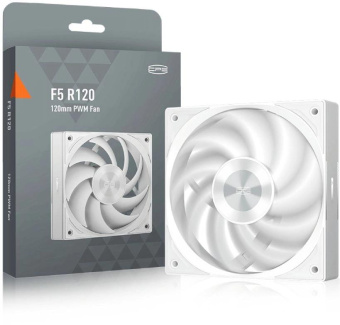 Вентилятор для корпуса PcCooler F5 R120 120х120x25 белый 4-pin (F5R120-WHNT1-GL) Ret от магазина РЭССИ